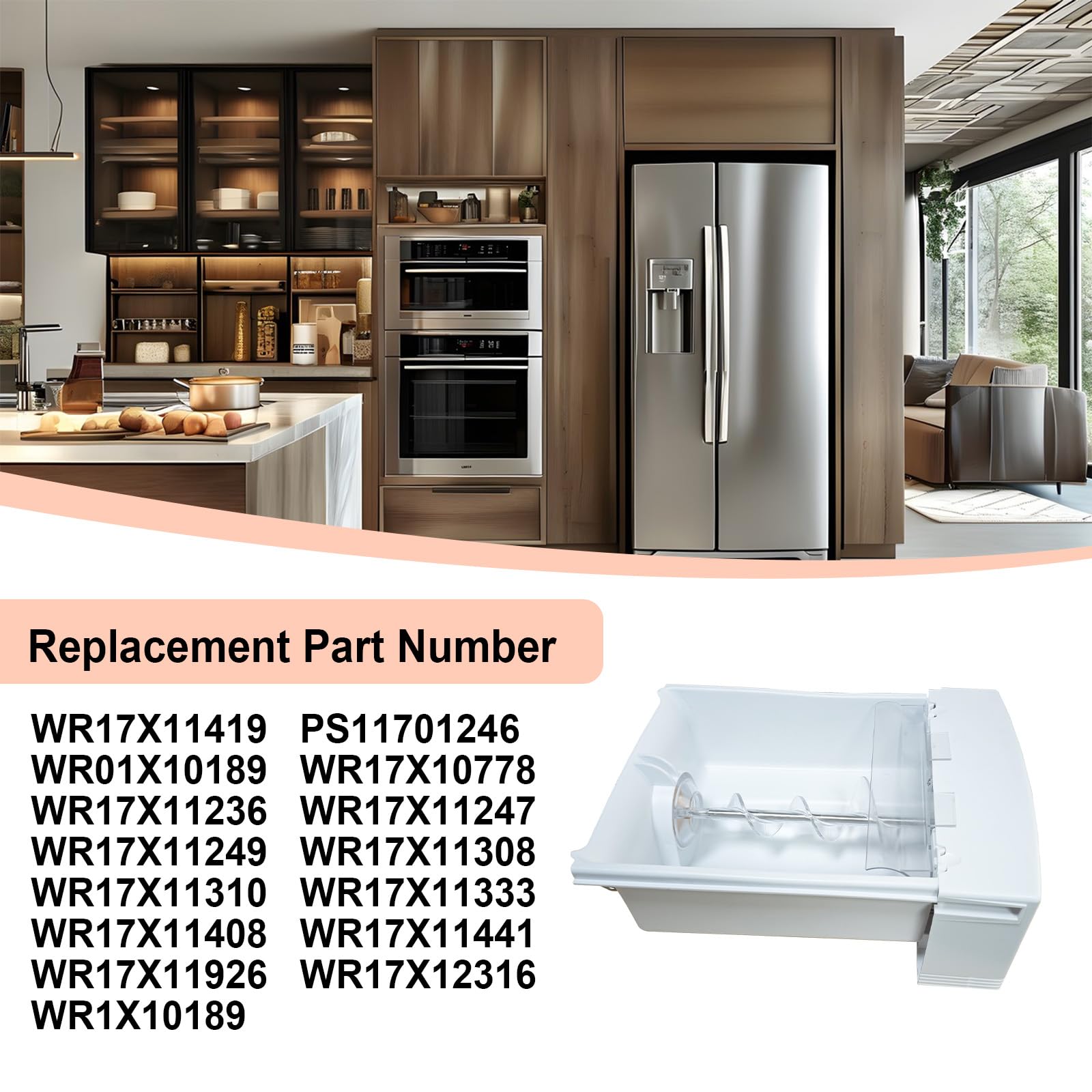 Amazon.com: WR17X23255 Ice Container Bucket Assembly Compatible