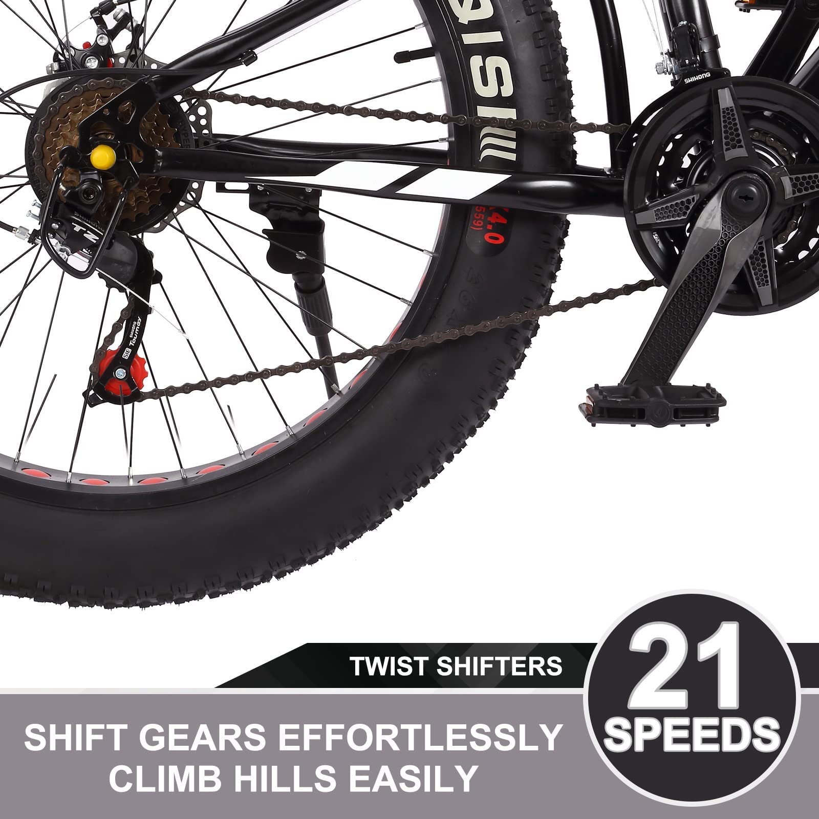 Fat Tire Bikes for Men 26 Inch, Fat Tire Mountain Bike for Women