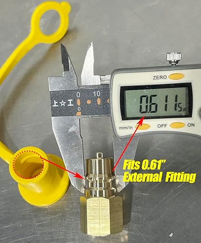 Miniatura 3 de MENSI Propanogas natural LP de desconexión rápida conectar tapa de polvo de 38 pulgadas utilizado para propano adaptador rápido conectar no