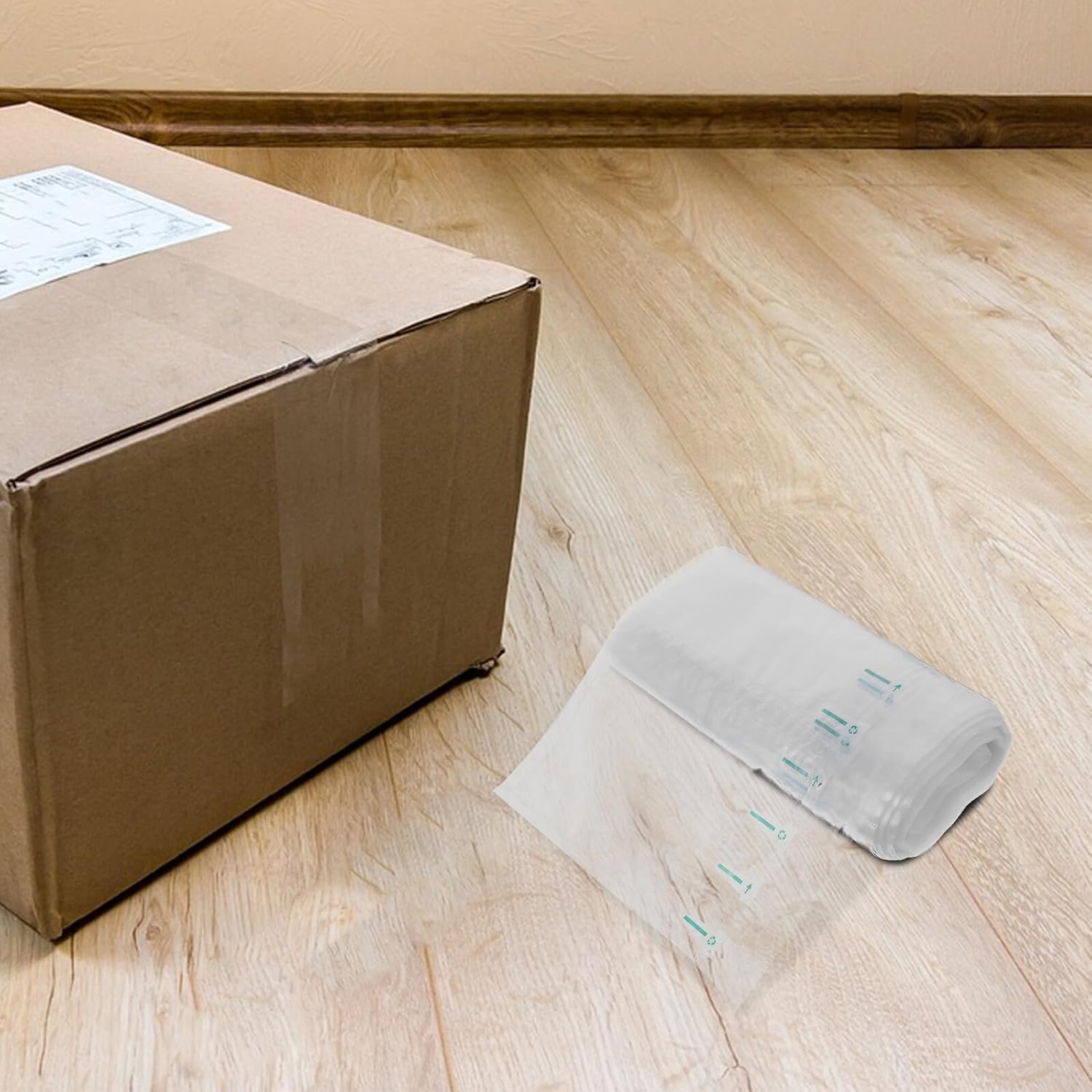 150pcs Inflatable Air Packaging Bags Air Pillows with Column Wrap Plastic Dunnage Cushions for Shipping and Anti-collision Protection
