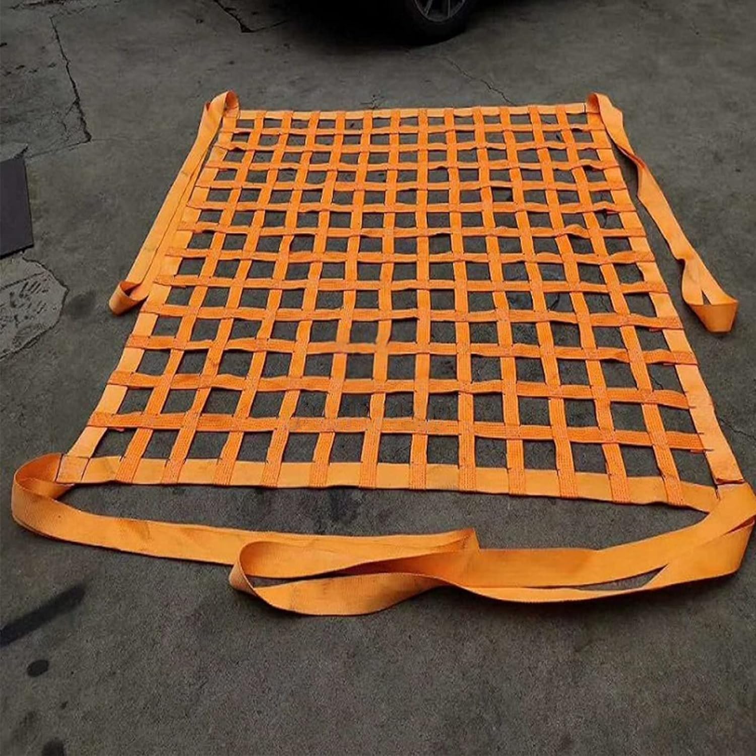 FBCAOZWT Handling Straps Nets Cargo Lifting Bag Polyester Lifting Nets Hanging Lifting Cargo Net Lift Net for Industrial Loading and Unloading Tools Nylon Sling nets(1 X 1M/Mesh 10cm/Load 1t)