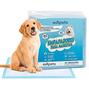 Edipets Puppy Pads 60 x 90 Pack of 40 Puppy Toilet Absorbent Training Pads Disposable Toilet Mat for Puppies Puppy Training Pads 40 Pieces
