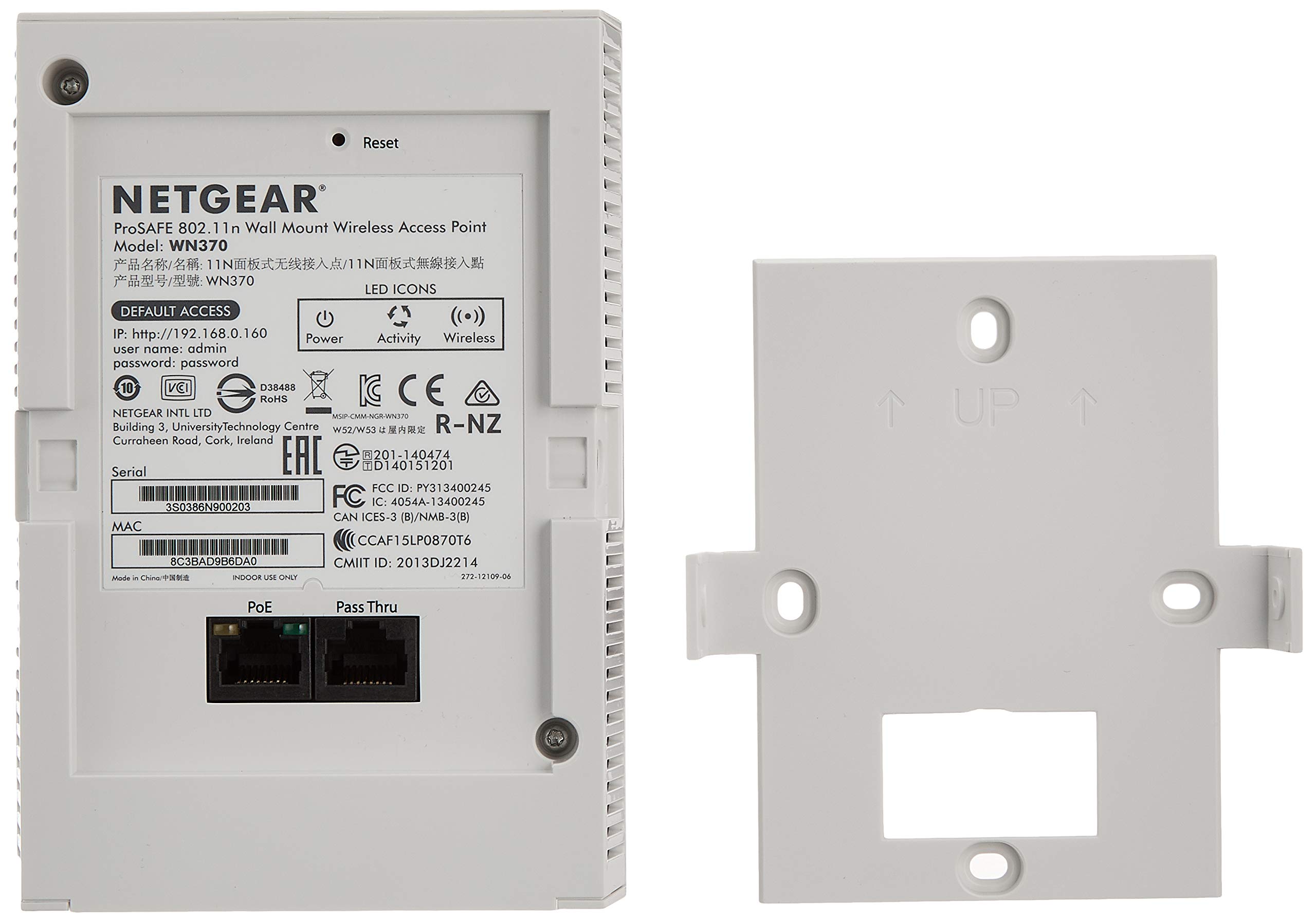 Image secondaire de Netgear WN370-10000S Point d'accès Wi-FI 4 Ports Blanc