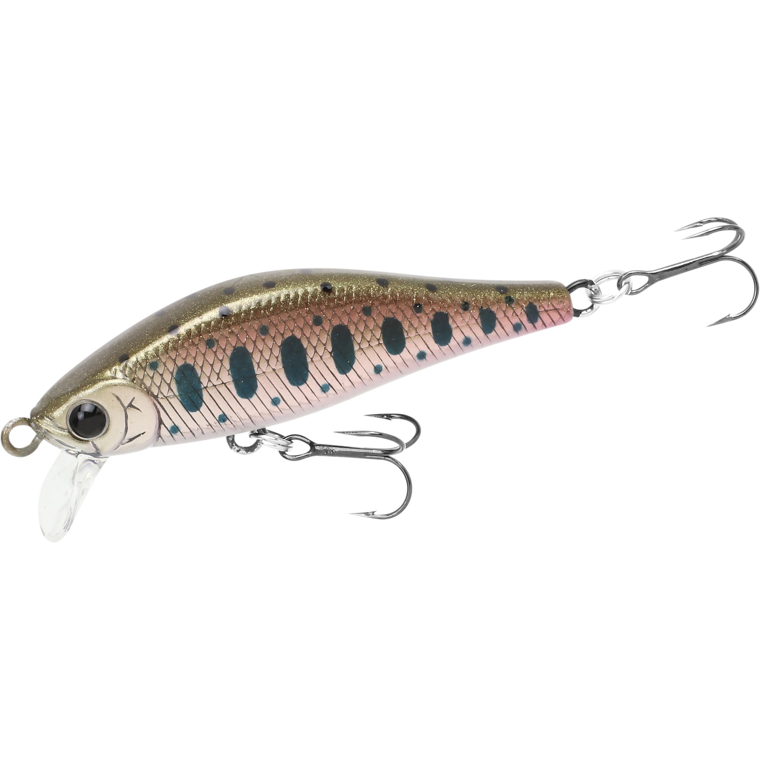LUCKY CRAFT Pointer 50SS, Super Sinking, Trout Fishing Lure, Jerkbait, Silent, Freshwater Fishing Gear, River Fishing Accessories, Lake Fishing Tackle, Rainbow, Brown, Brook