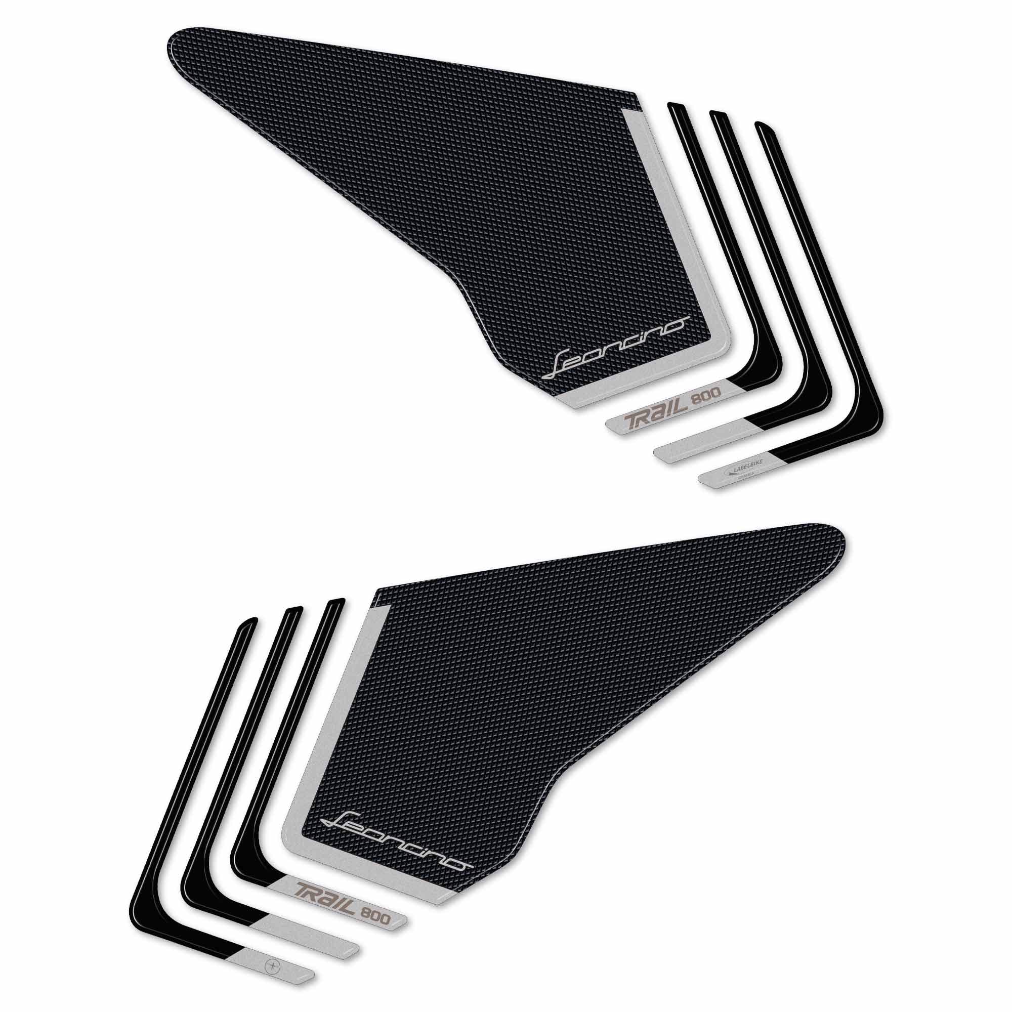 labelbike - 3D Stickers for motorcycle side tank compatible with Benelli Leoncino 800 Trail