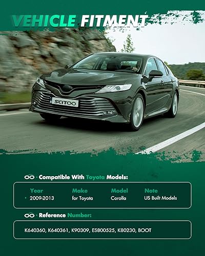 Miniatura 2 de SCITOO Kit de suspensión delantera de 10 piezas, brazo de control inferior, rótulas, barra estabilizadora, extremos de barra de acoplamiento