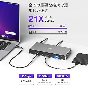 Amazon.co.jp: iVANKY Intel 認定 Thunderbolt 5 ハブ、FusionDock Pro Amazon.co.jp: iVANKY Intel 認定 Thunderbolt 5 ハブ、FusionDock Pro