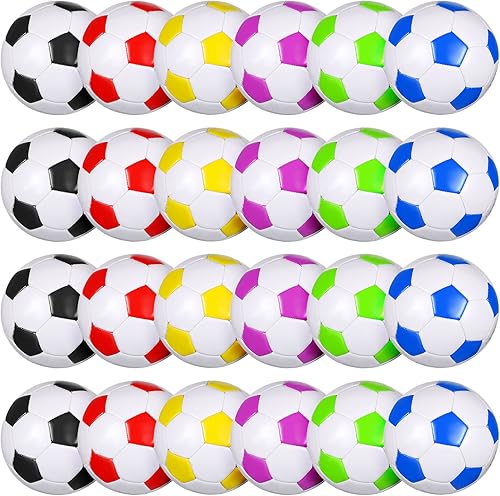 Miniatura 8 de HyDren Paquete de 24 pelotas de fútbol a granel con bomba, pelotas de fútbol oficiales para exteriores, donación de caridad cristiana, regalos