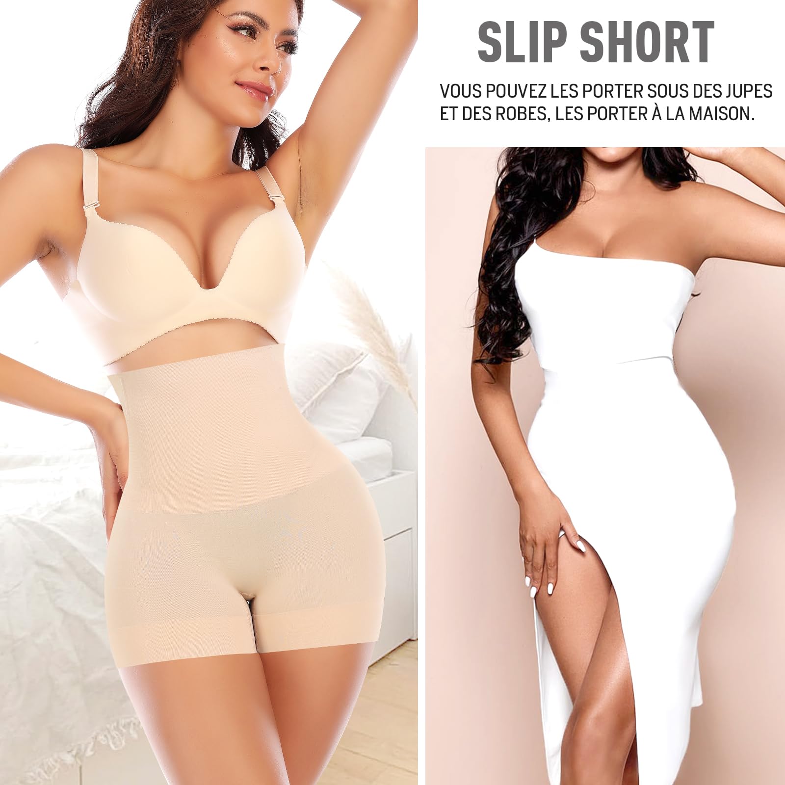 YARRCO Short Gainant Femme Ventre Plat Invisible 431-M ngngngng 123456789