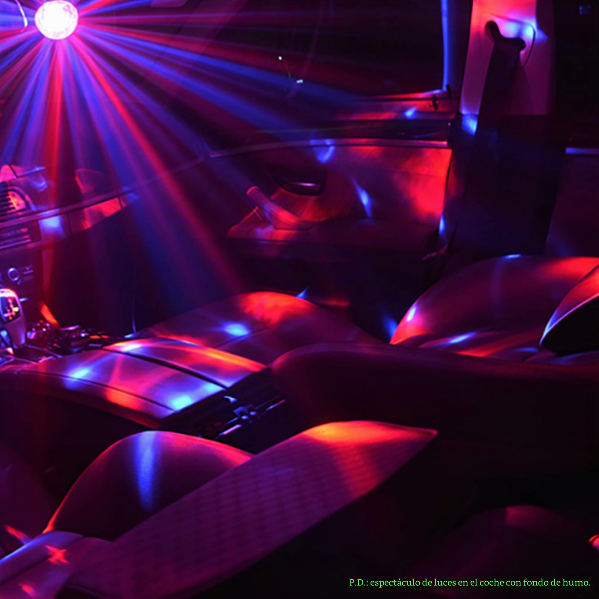 Paquete de 2 luces de bola de discoteca para fiesta, luces LED de discoteca, mini colores, luces de escenario activadas por sonido, luz estroboscópica de Halloween, Navidad, club, espectáculo