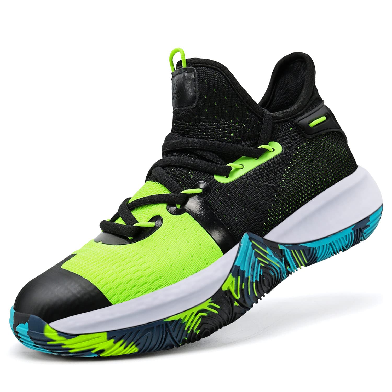 Mens Basketball Shoes Lightweight Breathable Sneakers Anti Slip Sports Shoes for Running Walking