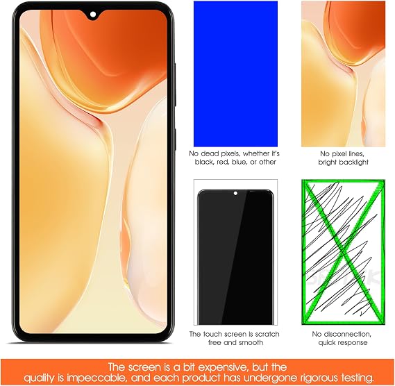 OLED Screen for Samsung Galaxy S21 FE 5G Screen Replacement for Samsung S21 FE 5G LCD Screen SM-G990B,SM-G990U Touch Display Digitizer Assembly Repair Parts With Frame(Black With Fingerprint Function)