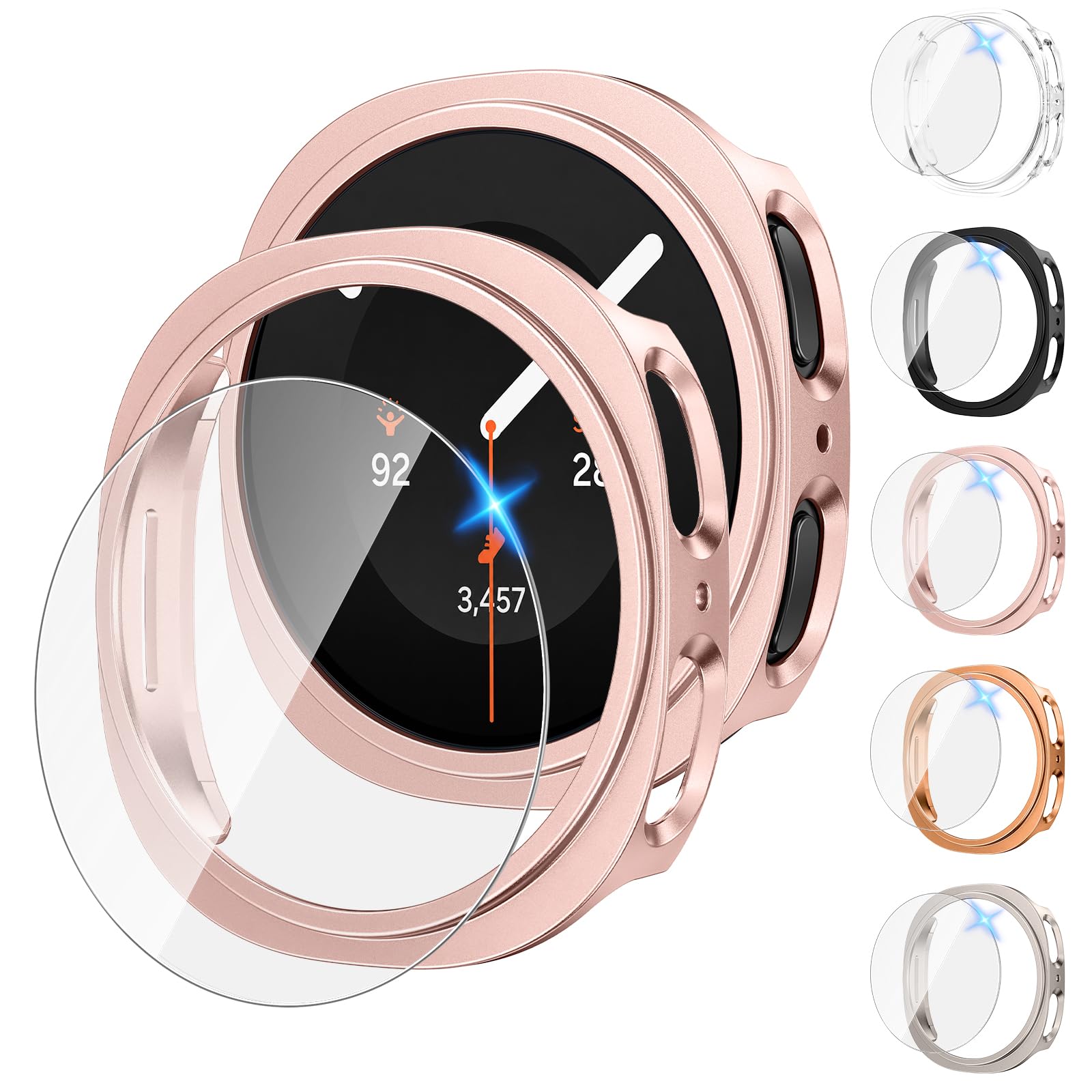 Tensea [5+5Pack for Samsung Galaxy Watch 8/9 Screen Protector Case 40mm