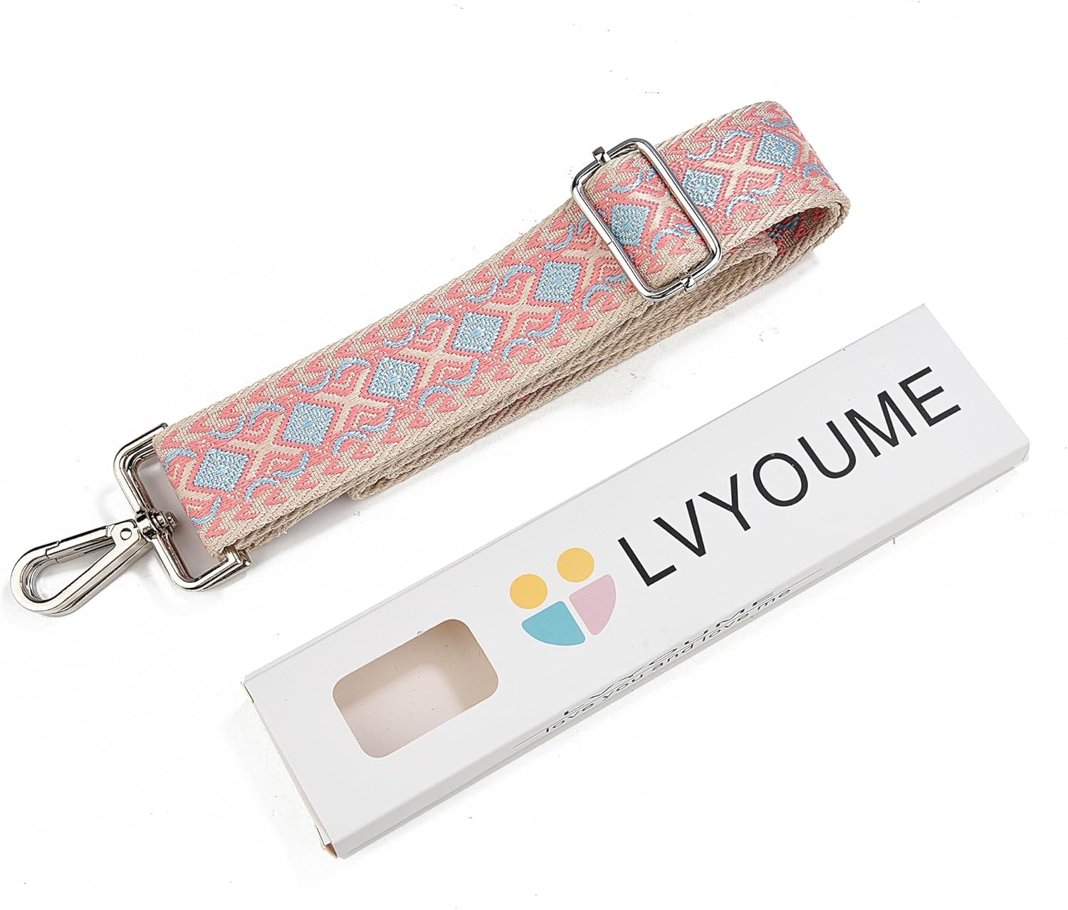 Crossbody Straps for Purses Silver Hardware Purse Strap Wide Shoulder Strap - Image 3