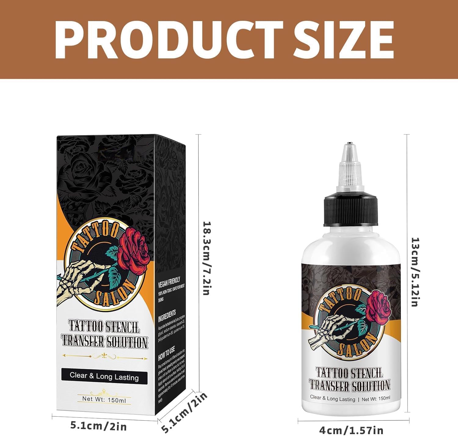 Tattoo Stencil Transfer Gel 150ml Gel de Transferencia de Tatuajes Gel Stencil Tatto Gel de Transferencia Tatuajes Profesional Gel de Transferencia de Plantillas Tatuaje para Principiantes
