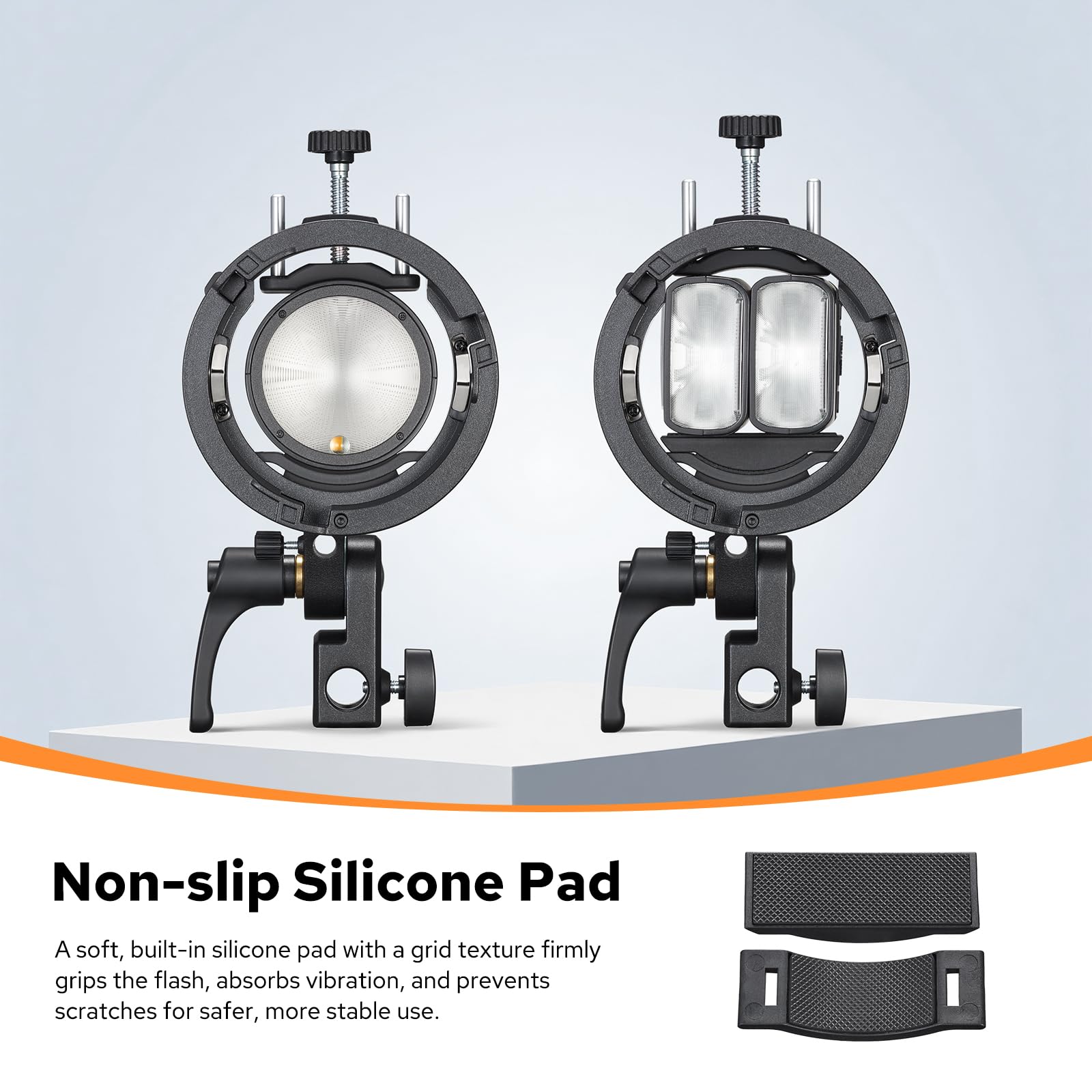 Godox S3 Support Bowens Monture, Bracket Bowens de Flash pour Godox V1, V1Pro, V480, V860III, TT685II, TT600, TT350, AD200 Pro, Support de Flash