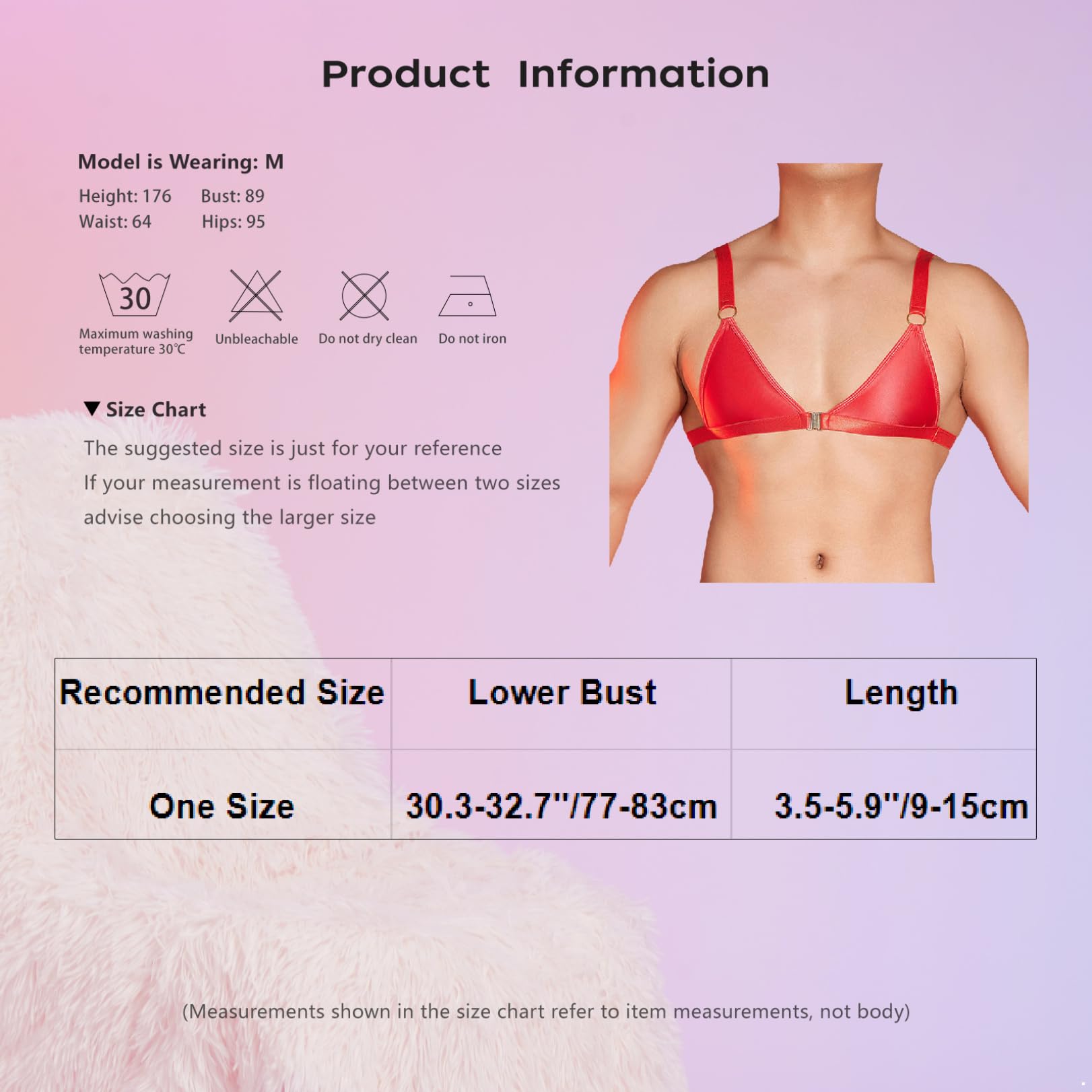 JEATHA sous Vêtement Sissy Lingiere Homme Soutien Gorge Ouvert Devant Maillot De Corps Travesti Crop Top Blanc Taille Unique