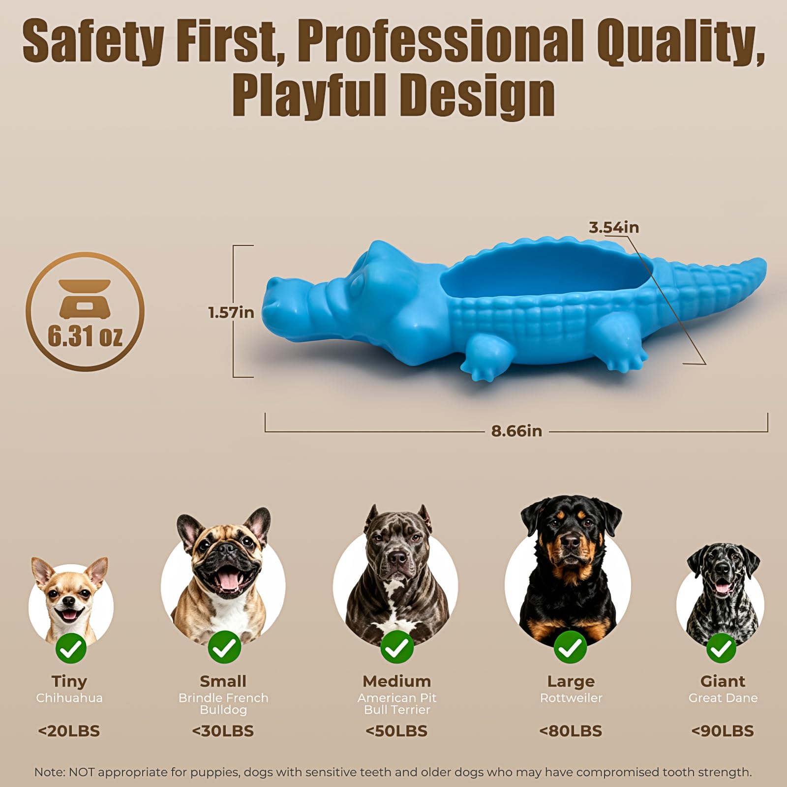 Juguetes indestructibles para perros para masticadores agresivos, paquete