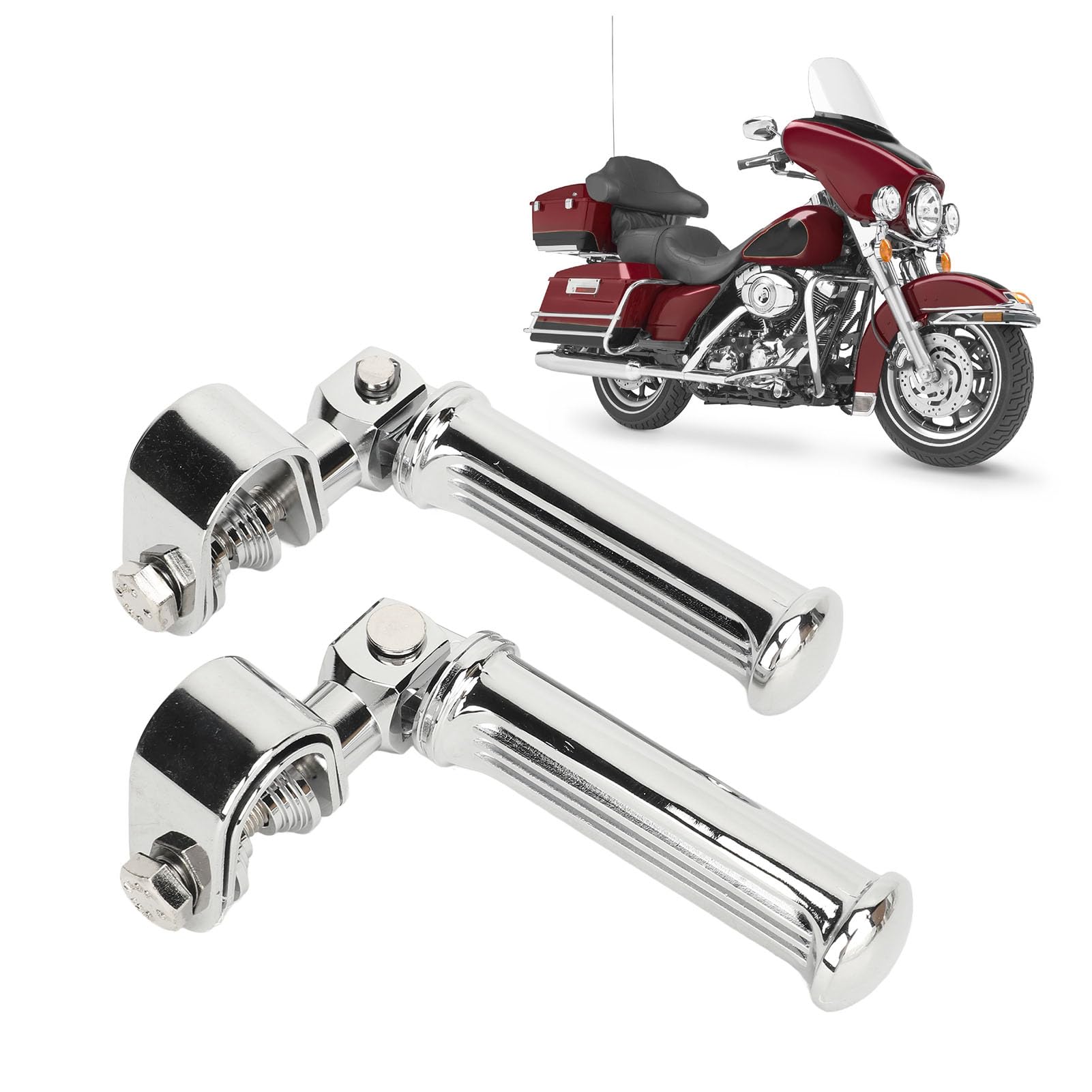Kołki Motocyklowe, Uniwersalne Podnóżki od 25 Mm do 32 Mm do Osłon Silnika, Podnóżki ze Stopu Aluminium ze składaną konstrukcją dla Wygodnych Długich Przejażdżek na Rowerach Ulicznych i