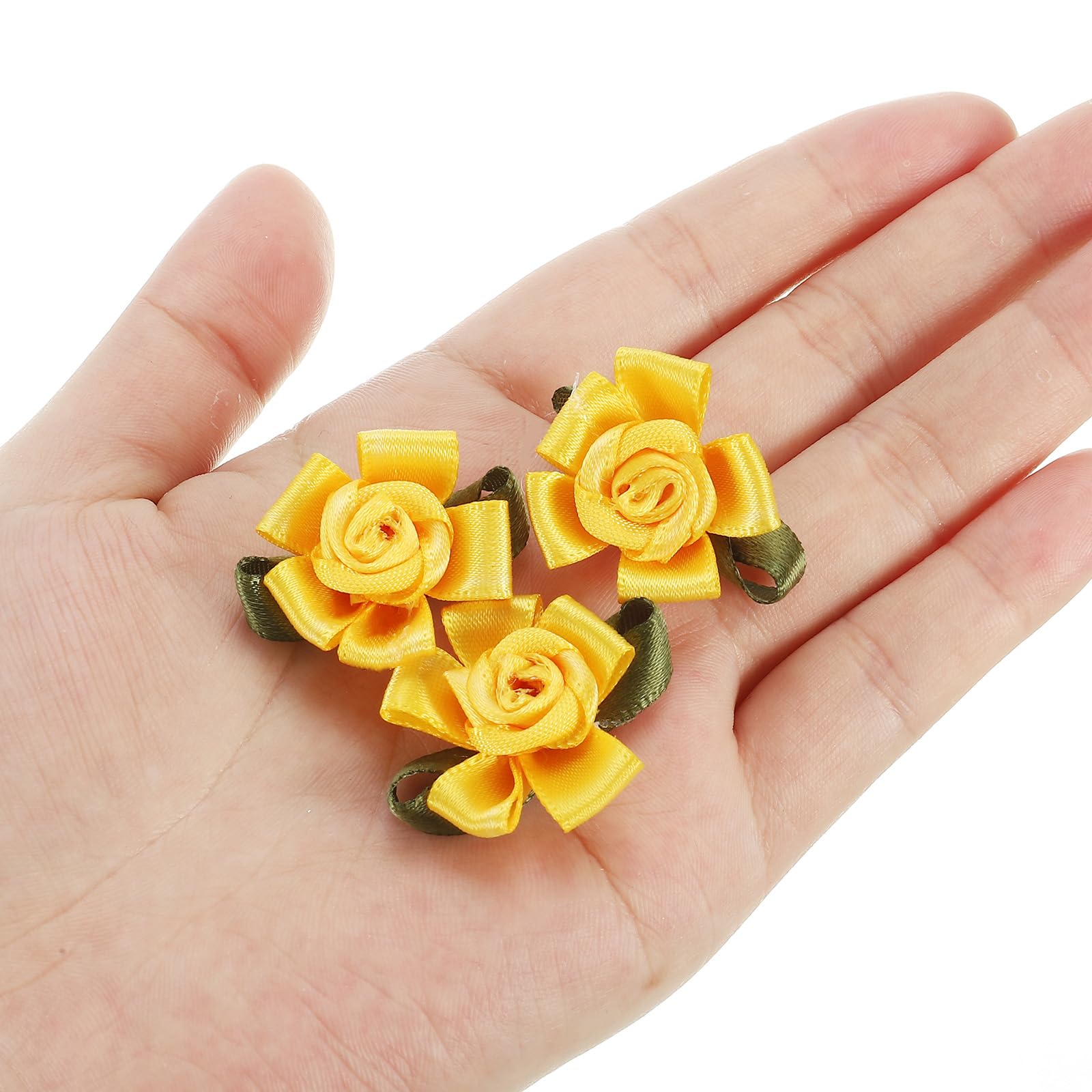 PATIKIL Mini Satin Ribbon Roses - Image 4
