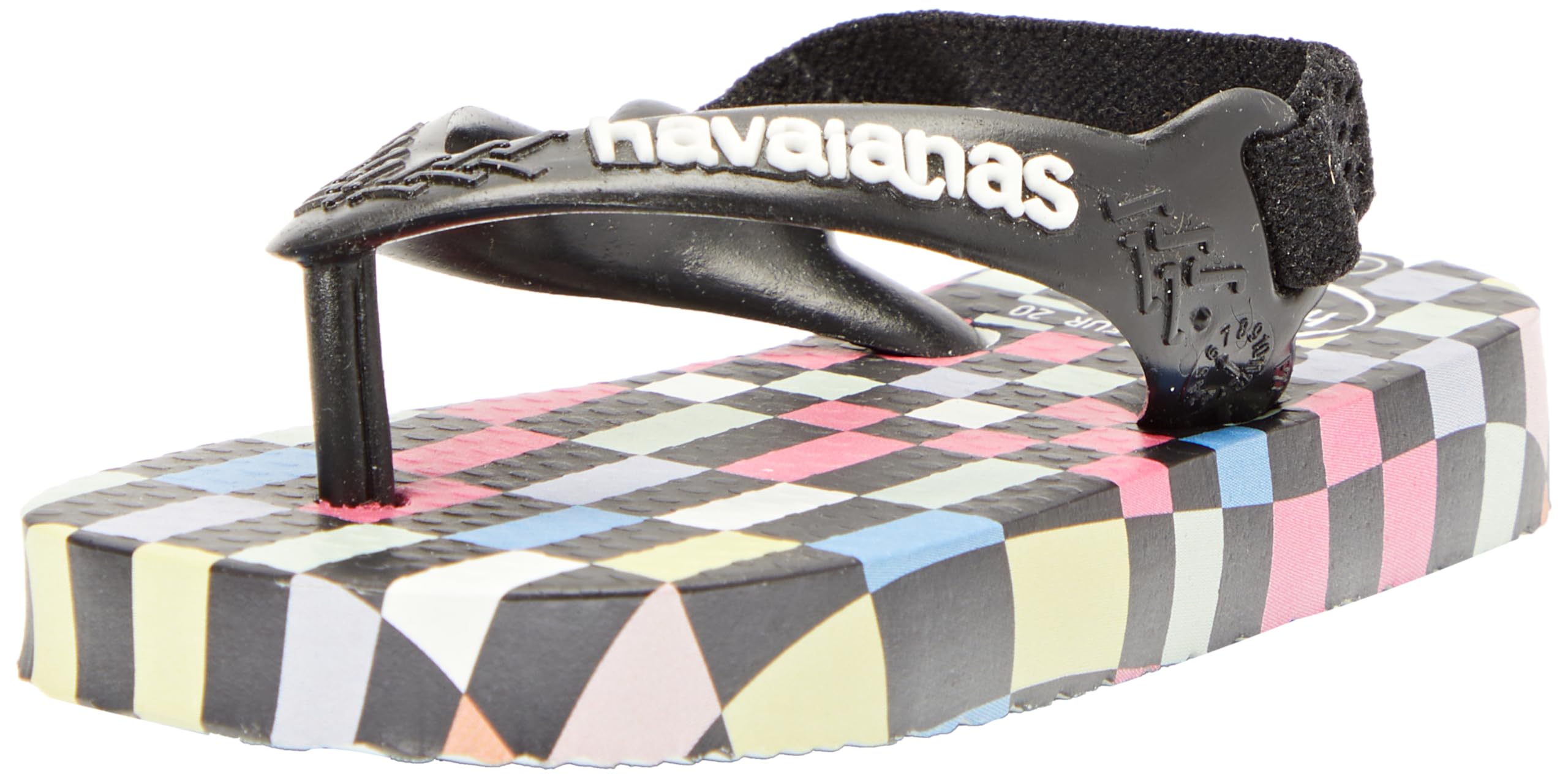 Havaianas Baby Check, White/Pink Flux, 7C