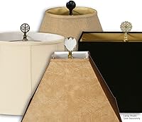 Vista 3 de Royal Designs BS-748-10LNCR - Pantalla básica plisada inglesa Bo X, 9 x 10 x 7 pulgadas, color crema de lino