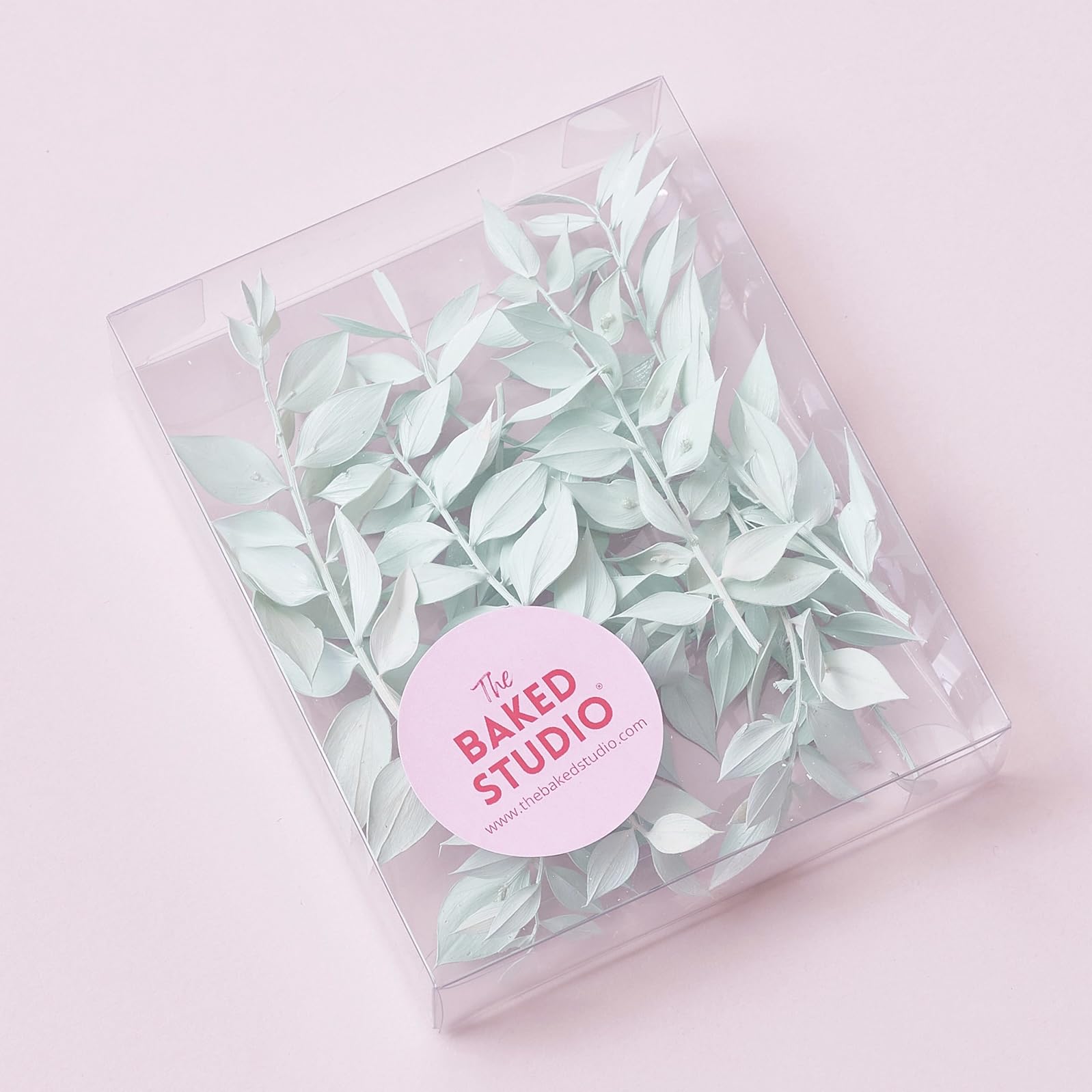 The Baked Studio - Original Dried Flower Ruscus Set For Cake & Cupcake Decorating & Others Crafts (Light Green) - Image 2