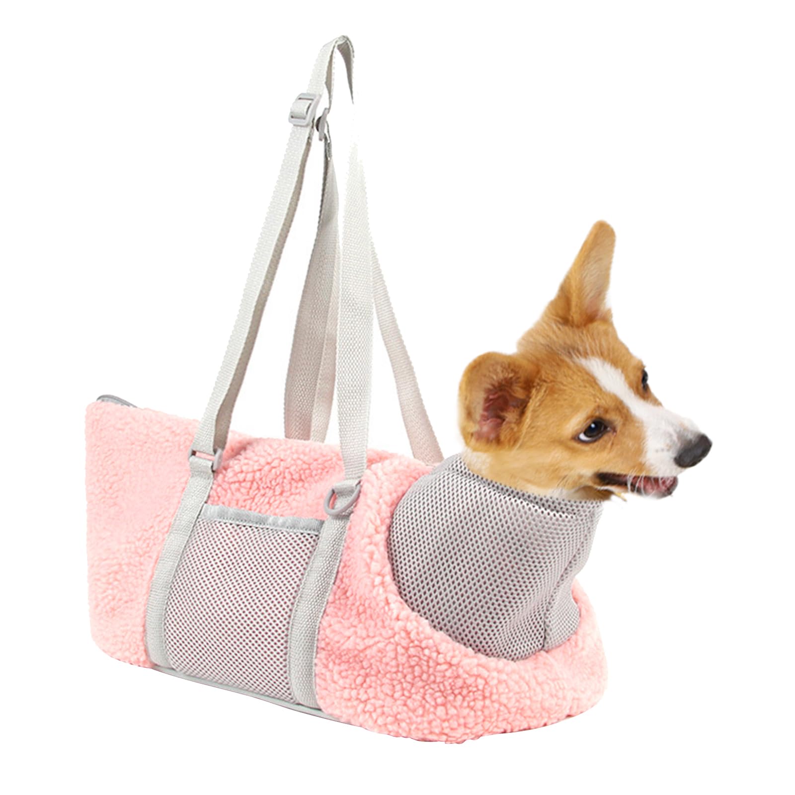 Dog Carrier Handbag Head-Out Portable Small Pet Carrier Dog Carrying Bag Dog Cat Travel Bag Pet Dog Carrier Bag Dog Sling Carrier Soft Winter Warm Pet Tote Bag with Hook for Subway Hiking Shopping โ image 1