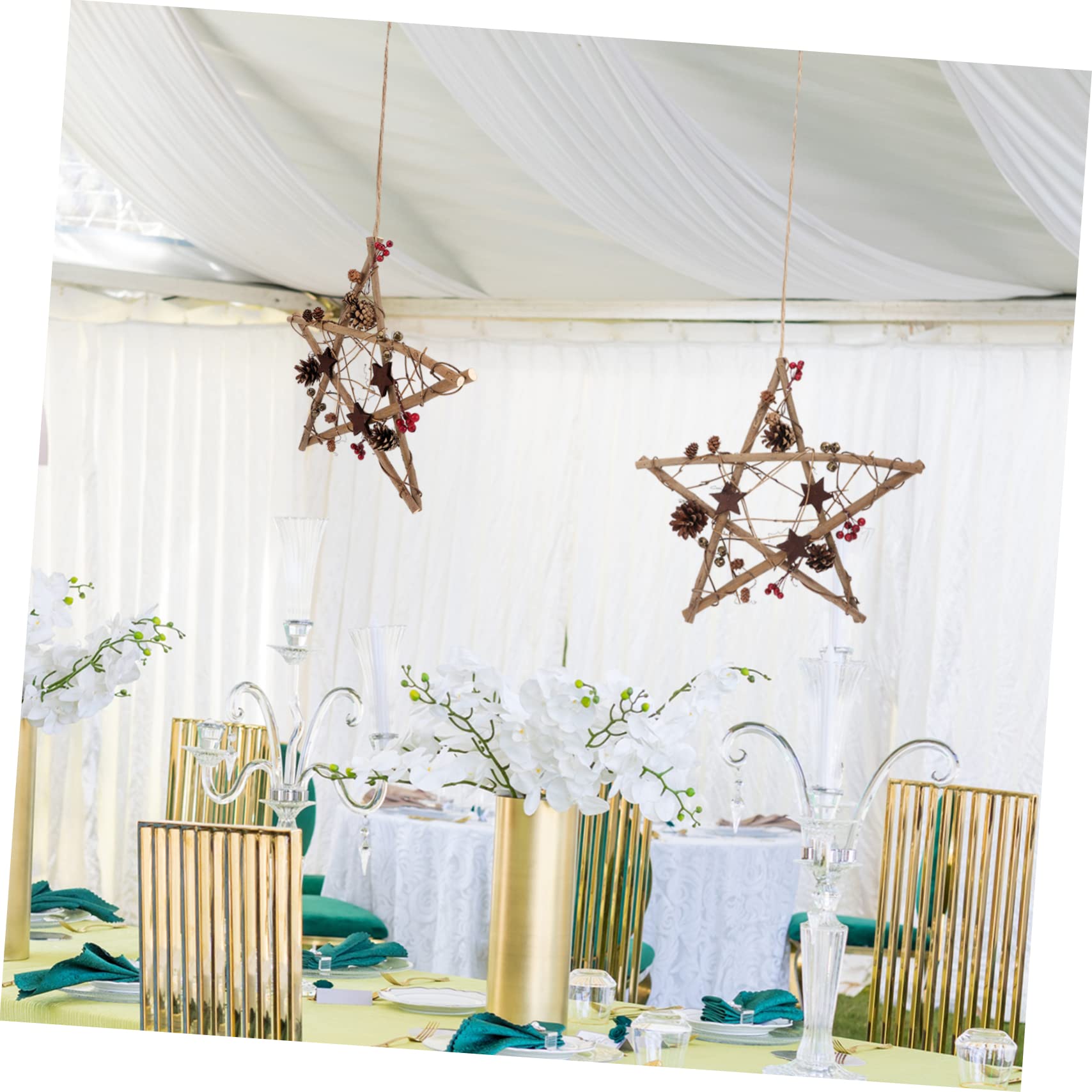 ORFOFE Pendenti Per Albero Di Natale Forma Di Stella Decorazioni Natalizie Per Finestra e Parete Articoli Per Feste Di Natale