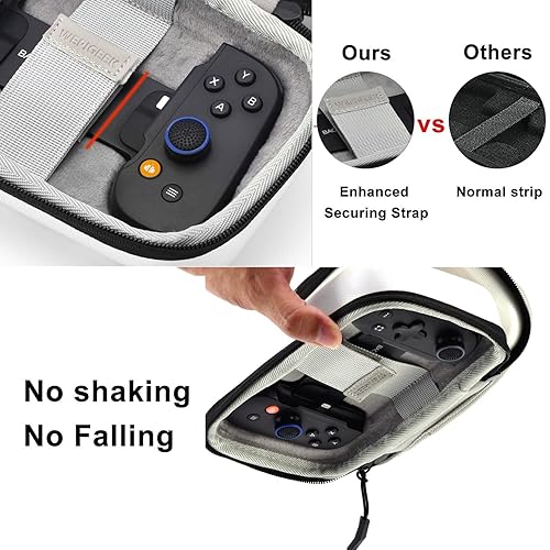 Miniatura 3 de WEPIGEEK Hard Case for Backbone One Controller iOSAndroidPlaystation Edition Design Perfect Groove,Strong Strap,Soft Lining,Pockets for Accessories