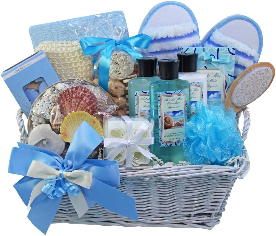 Seaside Getaway Spa Bath and Body Gift Basket Set