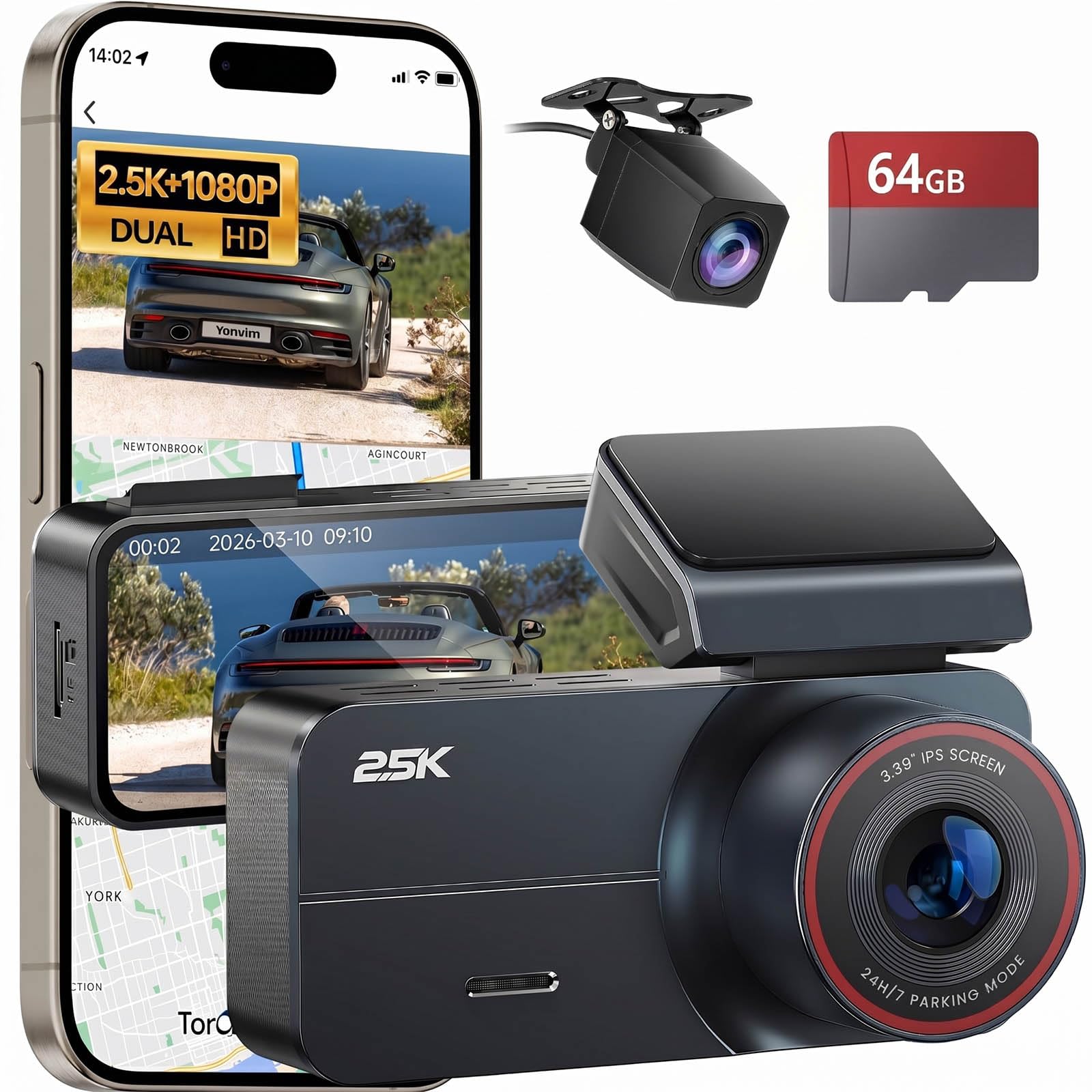 Yonvim 2.5K Dash Cam