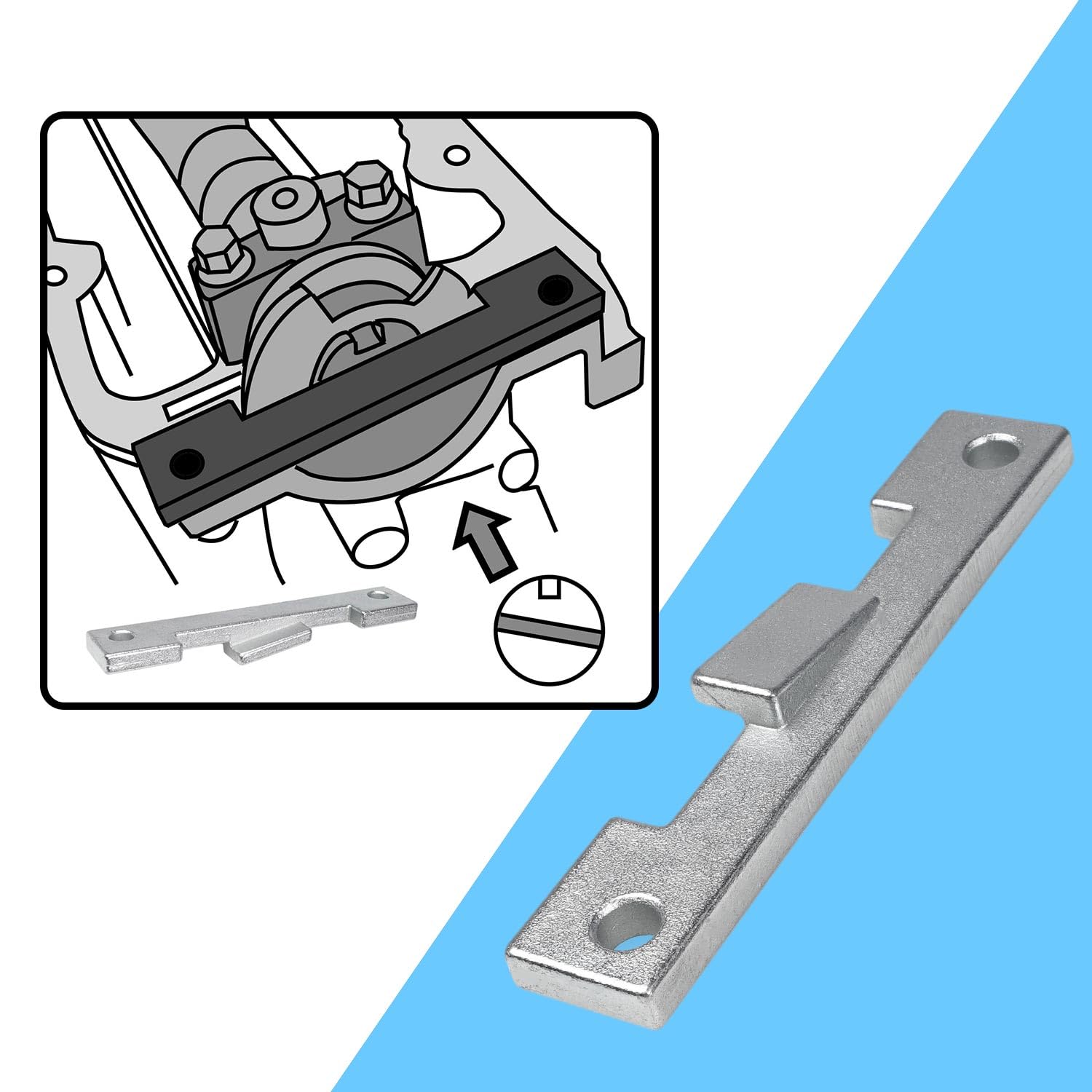 Herramienta de Correa Dentada Compatible con Fiat Punto EVO Panda 1.1 1.2 1,4 litros 8 V Motor