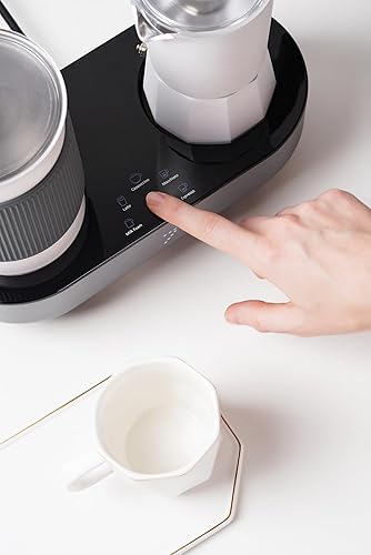 Miniatura 3 de SEVEN&ME Máquina de café de lujo semiautomática para oficina en casa espumador de leche de viaje Máquina todo en uno Olla de moca Espumador de leche