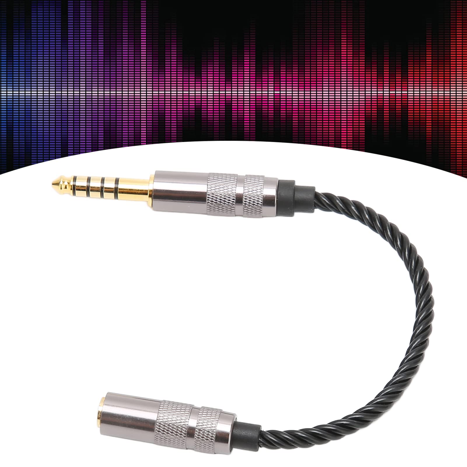 Geekria Câble Adaptateur Stéréo Mâle De 3,5 Mm Vers Femelle équilibrée De 4,4 Mm, Câble Audio De Conversion à 5 Cœurs, Adaptateur De Prise Pour Casque, Prise Audio En Alliage D'aluminium, Câble