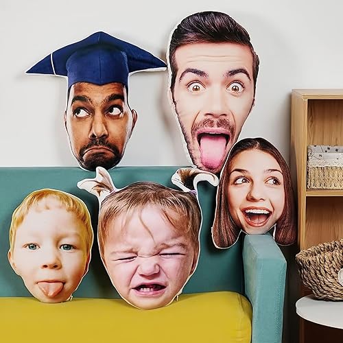 Almohada personalizada para mascotas con foto, almohada personalizada con forma de cuerpo, cabeza de perro, gato, almohada en forma 3D, impresión de