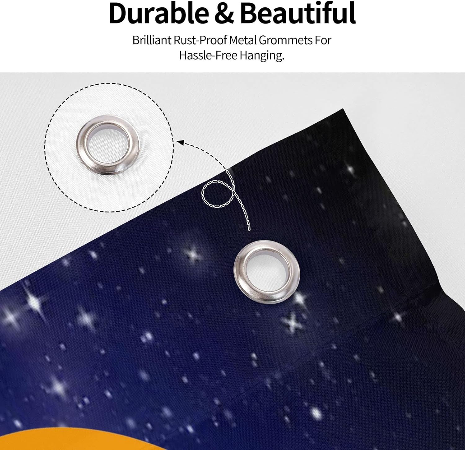 Bitcoin Maximalist Symbol Logo Cryptocurrency Flag 4X6 Feet - Vivid Color and Fade Proof - Outdoor Flag Garden Flag House Flag with Grommets