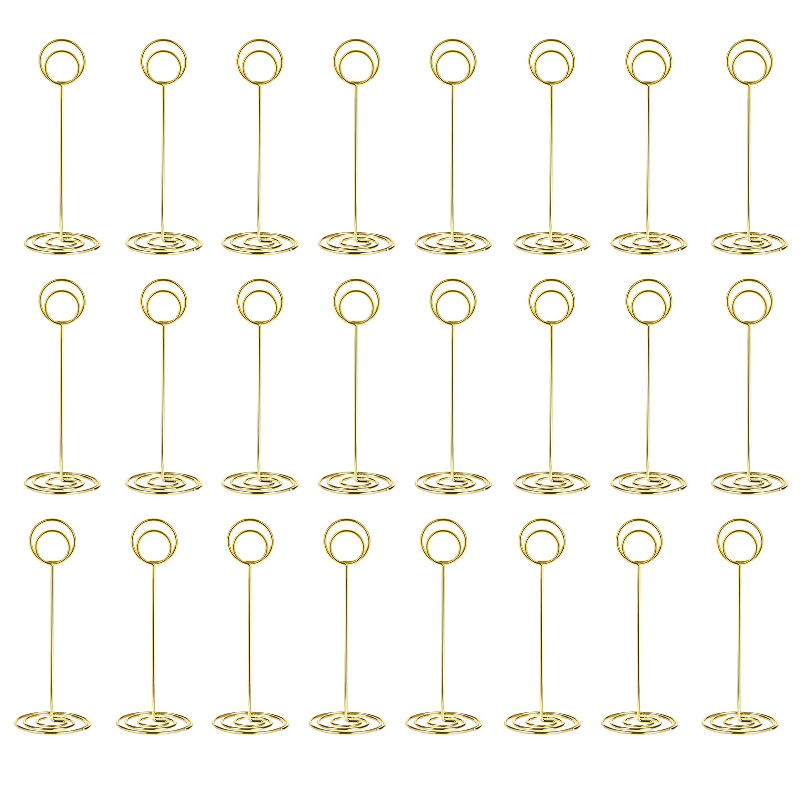 Paquete de 24 soportes para números de mesa de 8.75 pulgadas, soporte para tarjetas de lugar, soporte para tarjetas de lugar, nomb