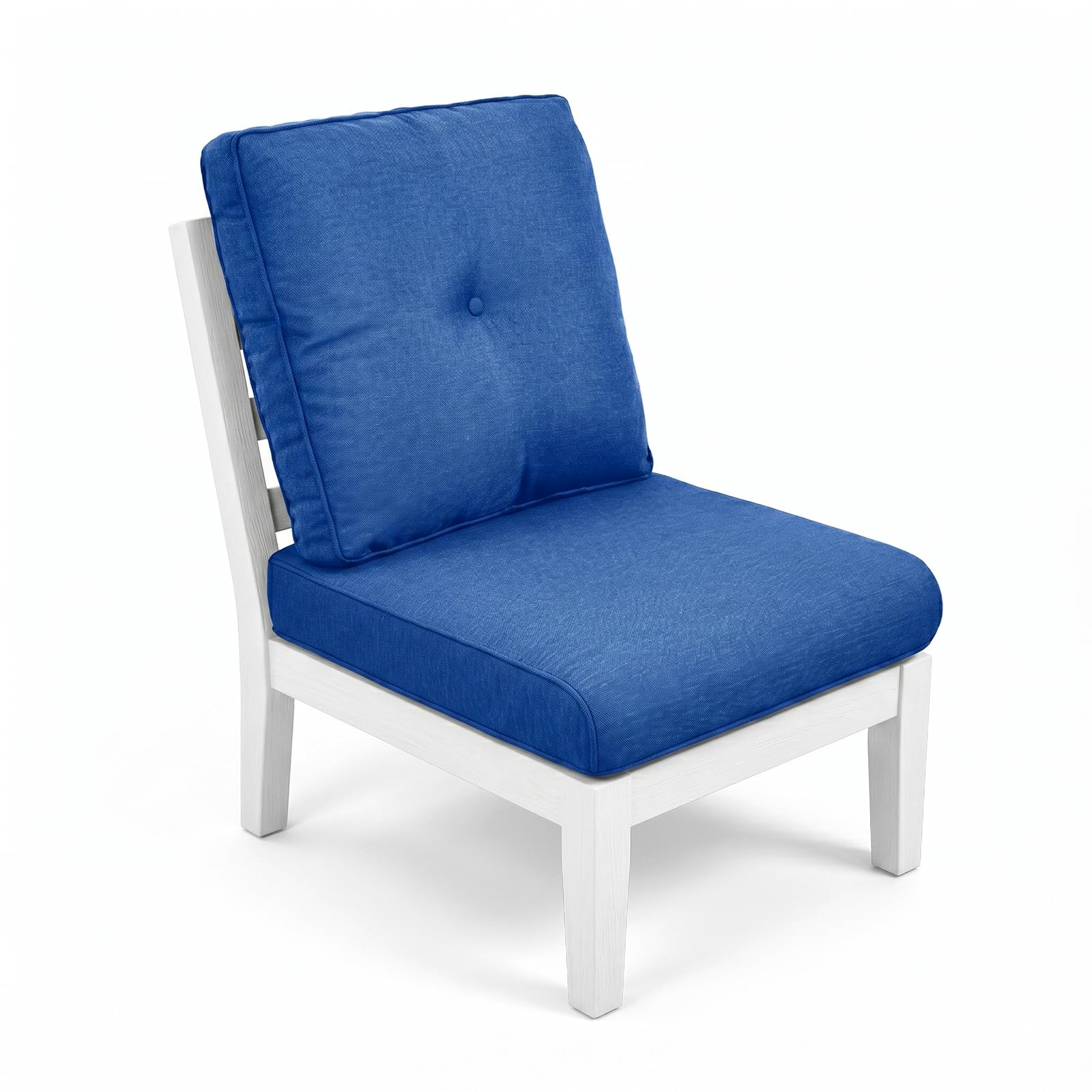 Outdoor Chair Cushions-Patio Chair Cushions Set with Removable Cover 22 X 24 Inch Outdoor Cushions for Patio Furniture Chair Sofa Couch-Blue