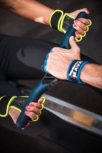 Miniatura 8 de Mava Sports Guantes de entrenamiento cruzado con soporte de muñeca para WOD, entrenamiento de gimnasio, levantamiento de pesas y fitness, acolchado