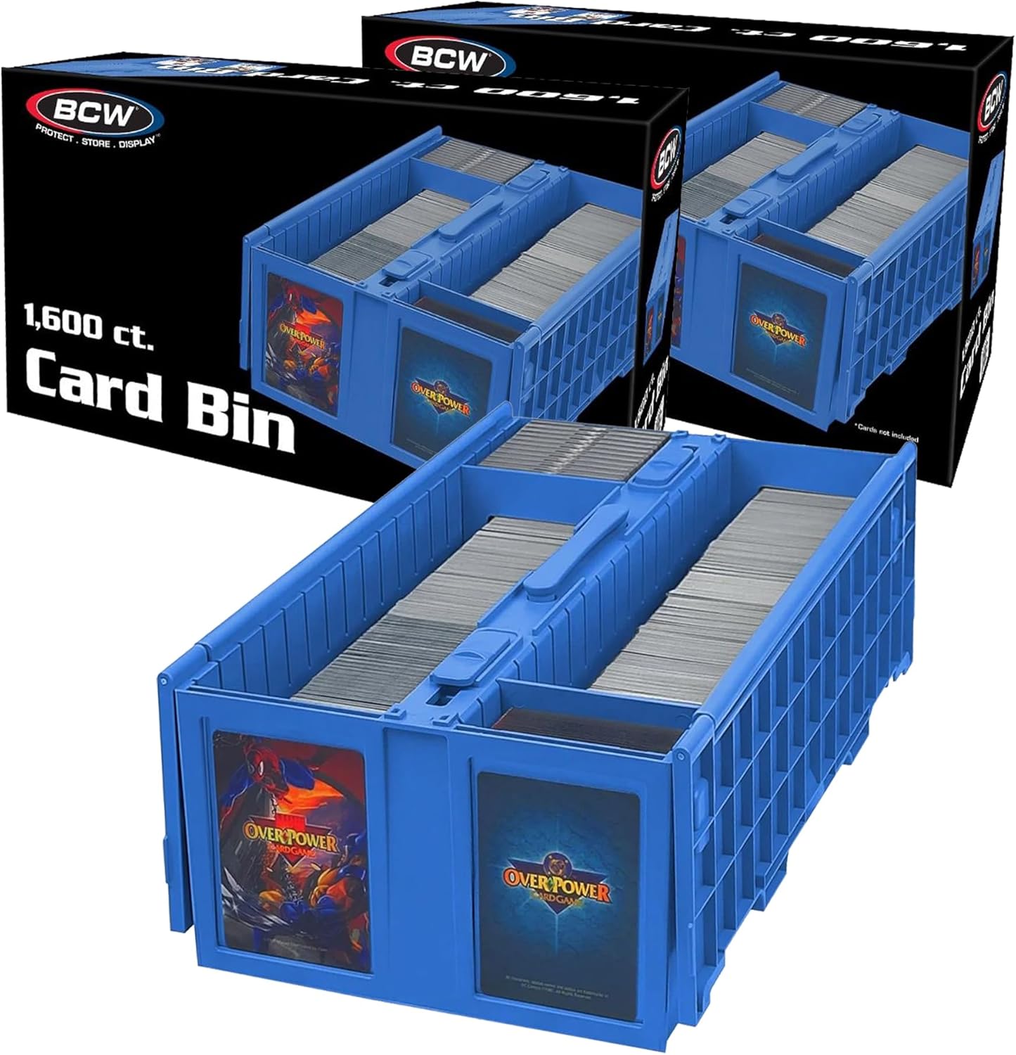 BCW Collectible Card Bin Holds up to 1600 Cards 2 Pack