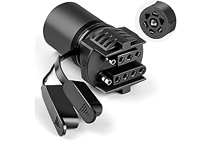 2-in-1 Trailer Light Adapter: 7-Pin to 4/5-Pin Hitch Converter