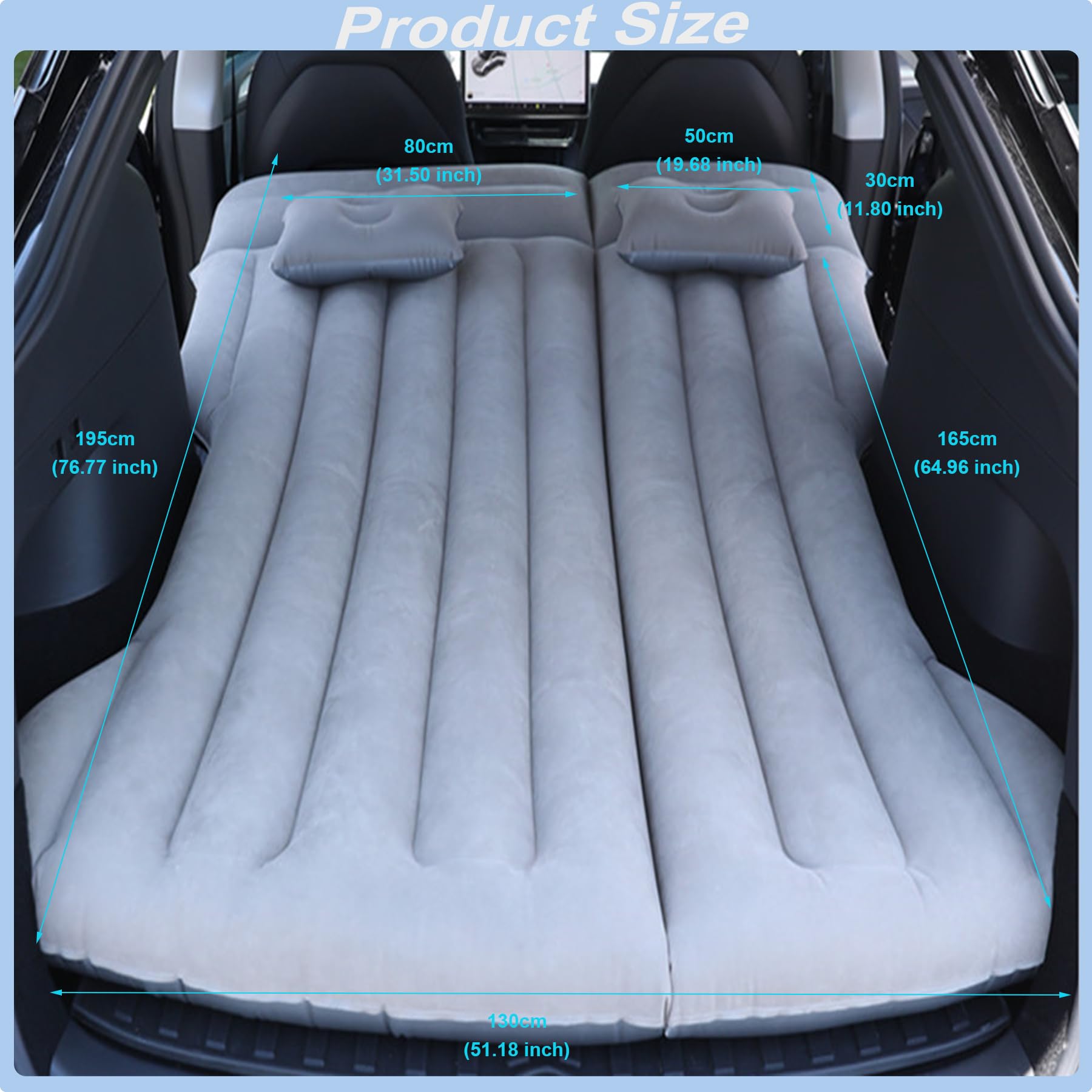 Auto Luchtmatras, Opblaasbaar matras voor SUV Camper Van, automatras