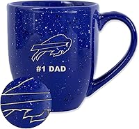 Vista 26 de Rico Industries NFL Football #1 Dad 16 oz Team Color Laser Engraved Ceramic Coffee Mug