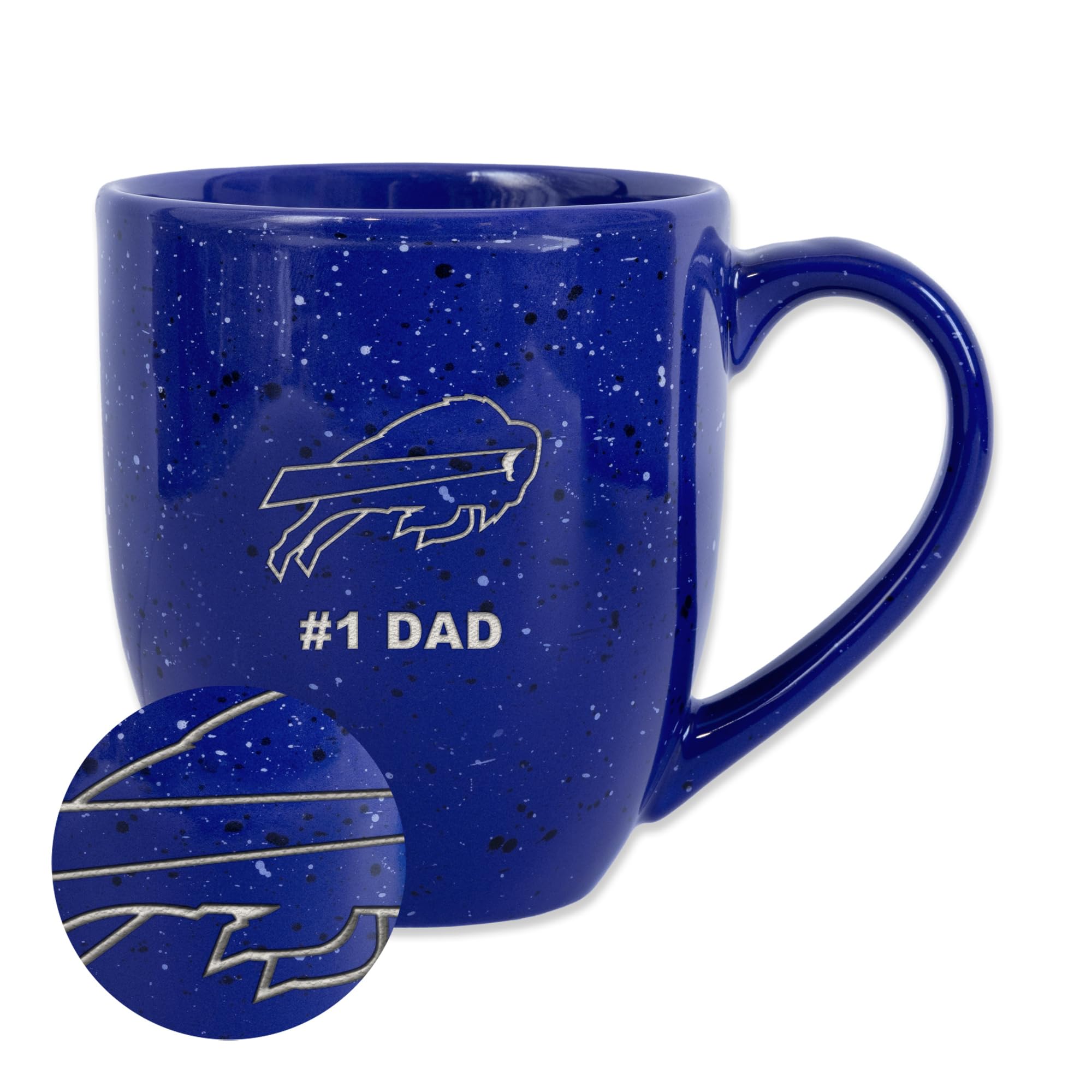 Mug Buffalo Bills NFL céramique 473 ml tasse café gravée laser cadeau homme sport américain