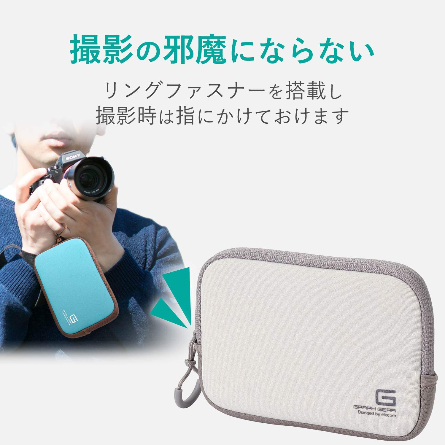 Amazon | エレコム デジカメケース/ネオプレン/Sサイズ