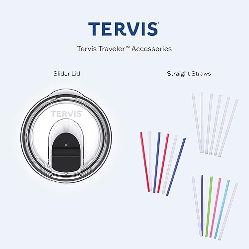 Miniatura 5 de Tervis Traveler - Vaso aislado de triple pared de ágata aguamarina mantiene las bebidas frías y calientes, 30 onzas, acero inoxidable