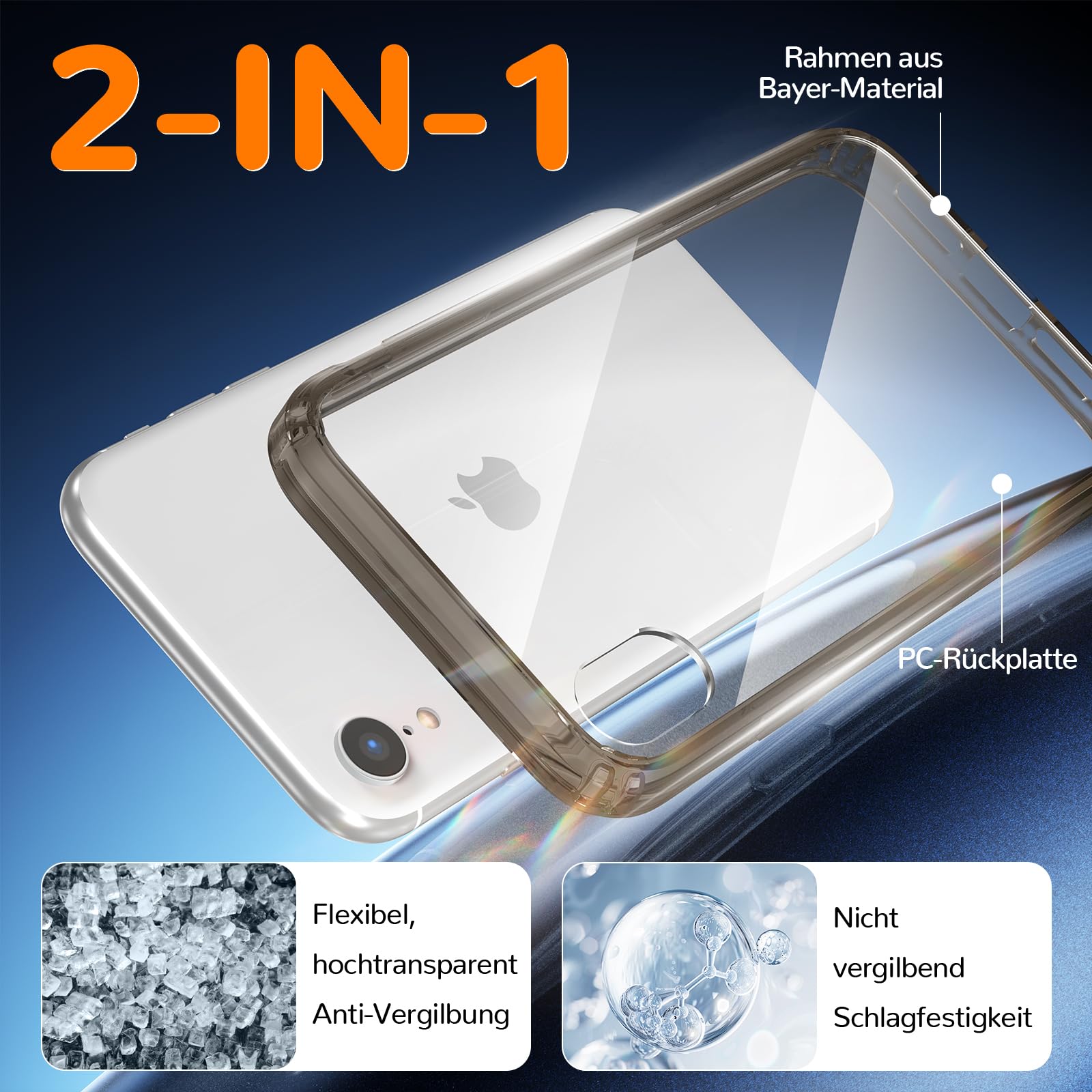 Clear Case for iPhone 15, Ultra Thin, Shockproof TPU Cover, Anti-Yellowing, Crystal Clear, Phone Case for Apple iPhone 15 - Clear — view 207