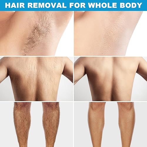 Miniatura 3 de Crema de depilación, removedor de vello de área íntimaprivada para hombres, depilación rápida e indolora para axilas, pecho, espalda, piernas y