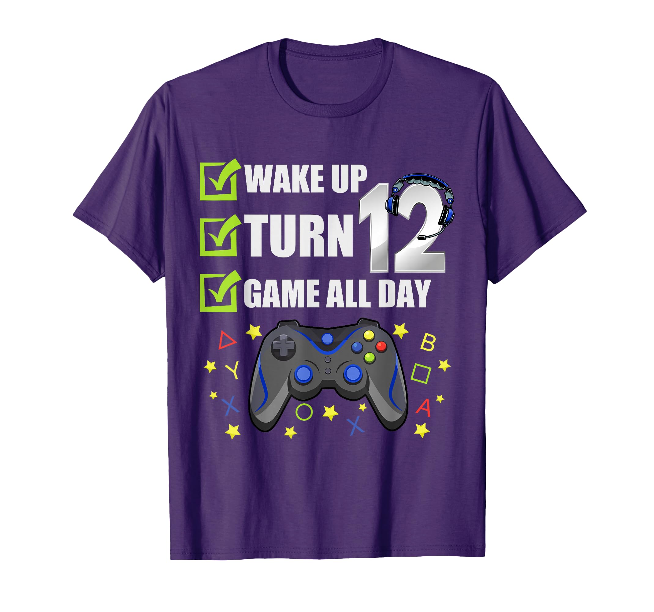 12 Year Old Gamer Birthday Party Video Gaming 12th Gift T-Shirt